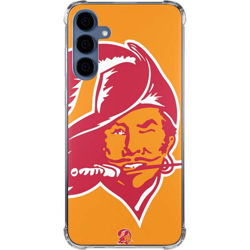 NFL Tampa Bay Buccaneers Retro Logo Galaxy A35 5G Clear Case